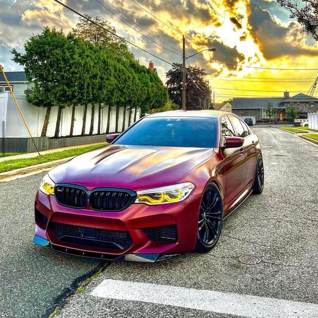 BMW 5 Series (G30/G31) CSL Yellow DRL Headlight Module Replacements - EXL Design DRLs