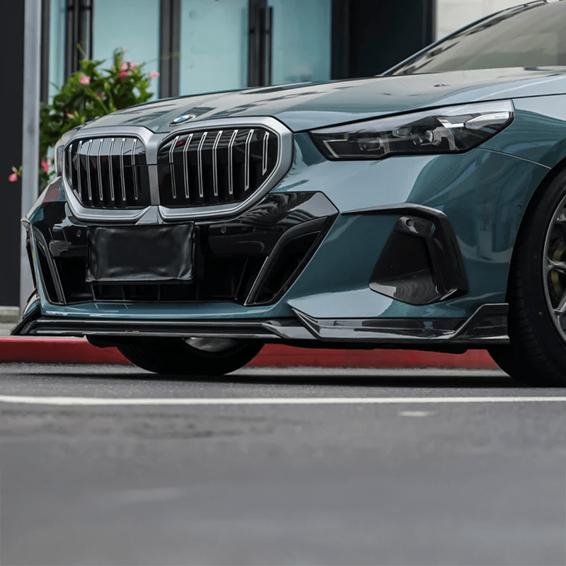 BMW 5 Series (G60) TAKD Style Carbon Fibre Front Lip Spoiler - Twenty Two Tuning Front Lip