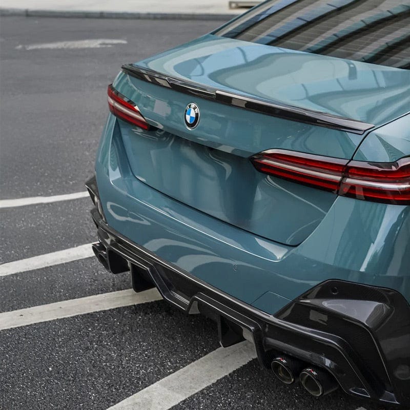 BMW 5 Series (G60) TAKD Style Carbon Fibre Rear Trunk Spoiler - Twenty Two Tuning Rear Spoiler