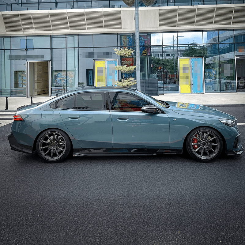 BMW 5 Series (G60) TAKD Style Carbon Fibre Side Skirts - Twenty Two Tuning Side Skirts