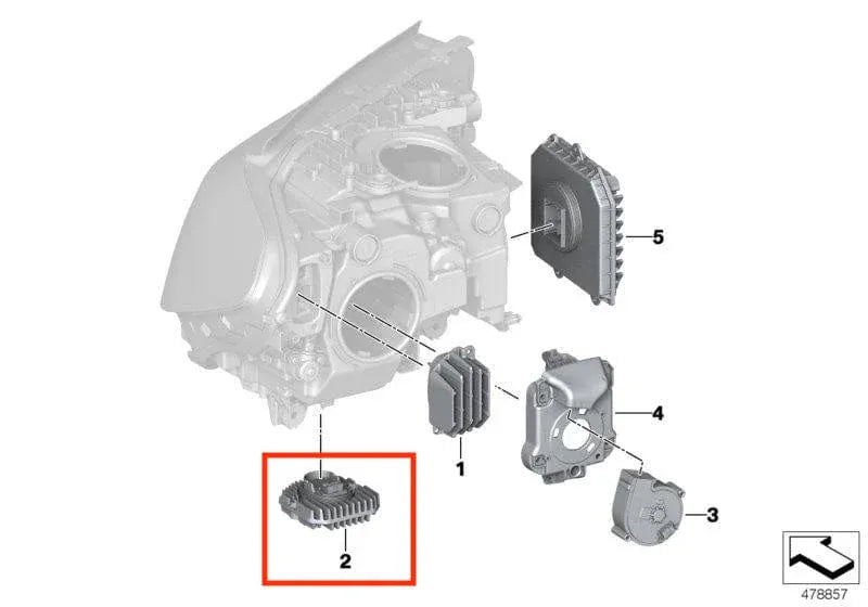 BMW 6 Series (G32) CSL Yellow DRL Headlight Module Replacements - EXL Design DRLs