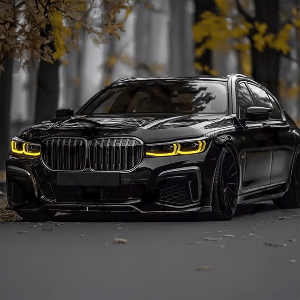 BMW 7 Series (G11/G12) DTM/CSL Yellow DRL Headlight Kit - EXL Design DRLs