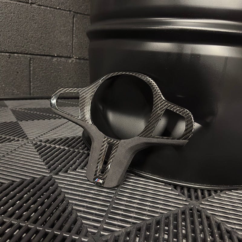 BMW 7 Series (G11/G12) M Performance Style Carbon Fibre Steering Wheel Trim Replacement - Twenty Two Tuning Interior Parts & Accessories