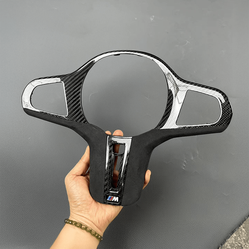 BMW 7 Series (G11/G12) M Performance Style Carbon Fibre Steering Wheel Trim Replacement - Twenty Two Tuning Interior Parts & Accessories