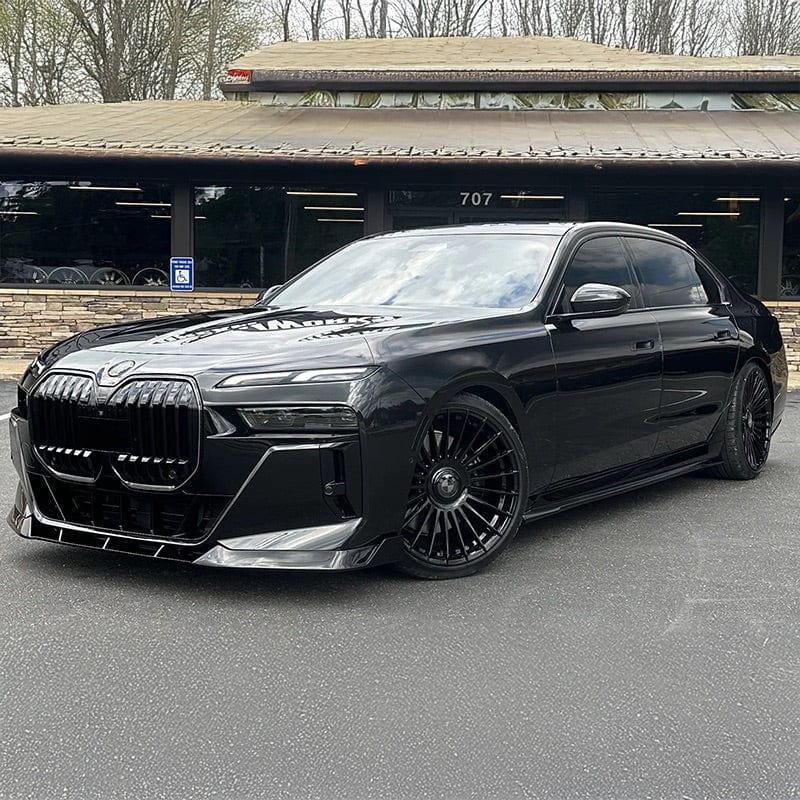 BMW 7 Series (G70) Renegade Design Style Gloss Black Full Body Kit - Twenty Two Tuning Full Styling Kit