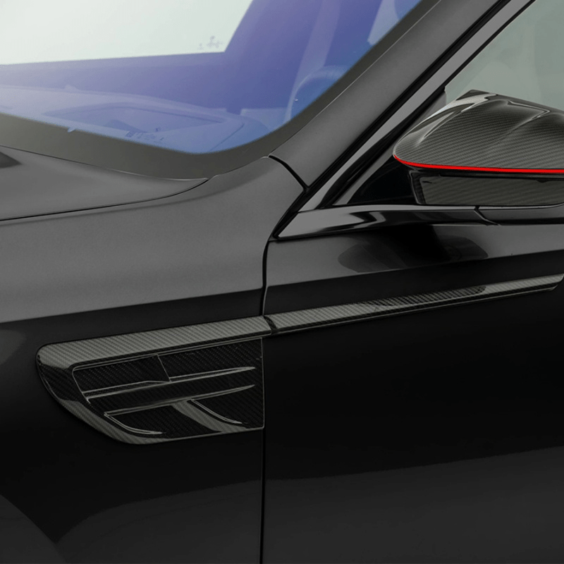 BMW 7 Series/I7 (G70) Mansory Style Carbon Fiber Fender Trims - Twenty Two Tuning Fender Trims