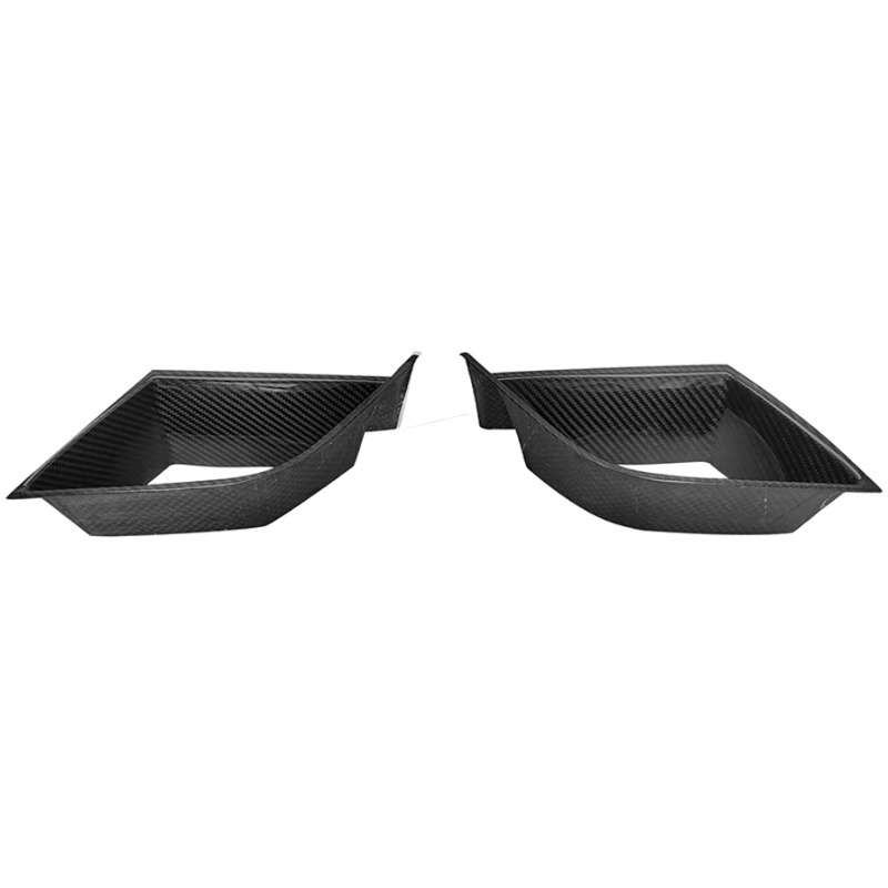 BMW 7 Series/I7 (G70) Mansory Style Carbon Fiber Front Bumper Lower Air Vent Trim - Twenty Two Tuning Front Canards/Bumper Inserts