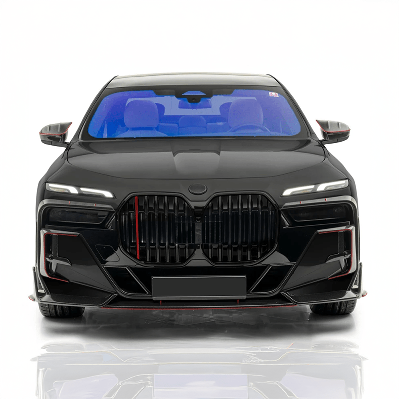 BMW 7 Series/I7 (G70) Mansory Style Carbon Fiber Front Lip Spoiler - Twenty Two Tuning Front Lip