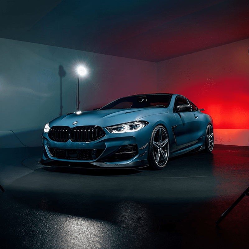 BMW 8 Series (G14/G15/G16) AC SCHNITZER Style Carbon Fibre Front Lip Spoiler - Twenty Two Tuning Front Lip