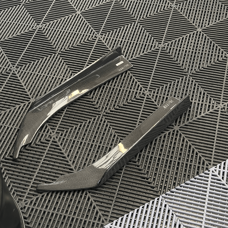 BMW/AUDI Universal Carbon Fibre Rear Bumper Canards - Twenty Two Tuning Rear Canards
