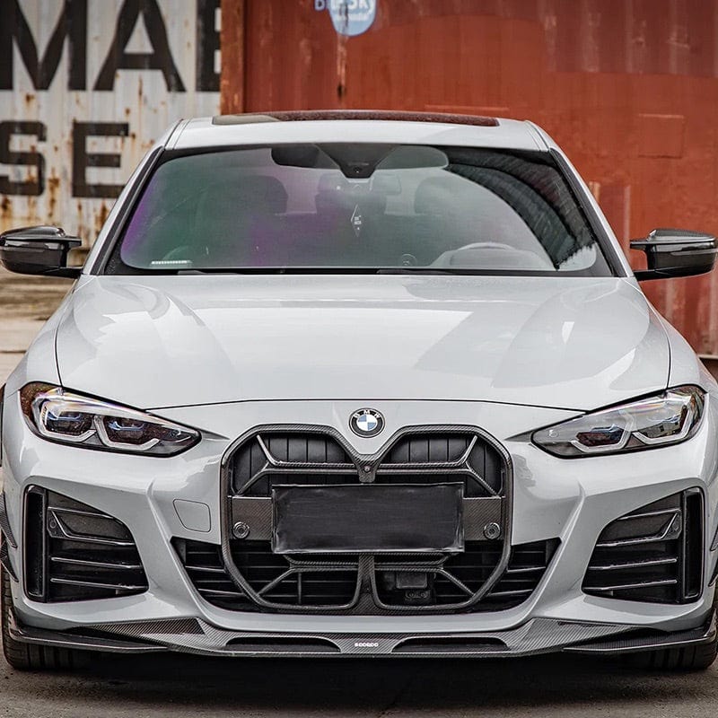 BMW I4/ I4 M50 (G26) SOOQOO Carbon Fibre Front Lip Spoiler - SOOQOO Front Lip