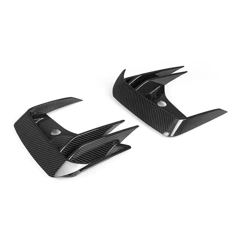 BMW IX3 (G08) SOOQOO Carbon Fibre Front Canards - SOOQOO Front Canards/Bumper Inserts