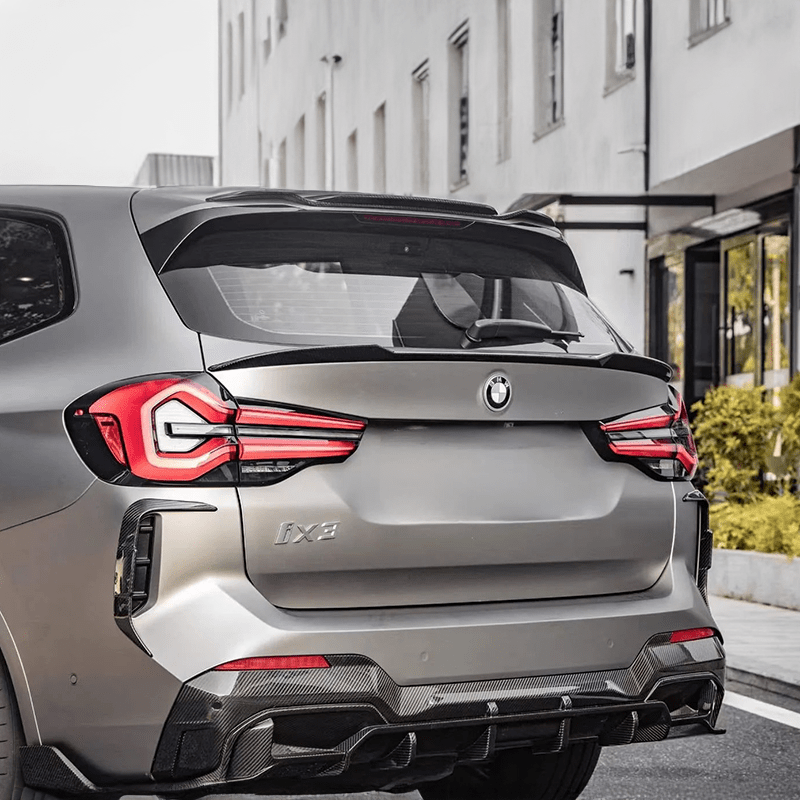 BMW IX3 (G08) SOOQOO Carbon Fibre Rear Bumper Canards - SOOQOO Rear Canards
