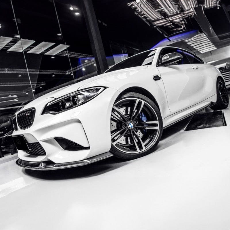 BMW M2 F87 2014-2018用カーボンファイバーフロントリップスプリッター