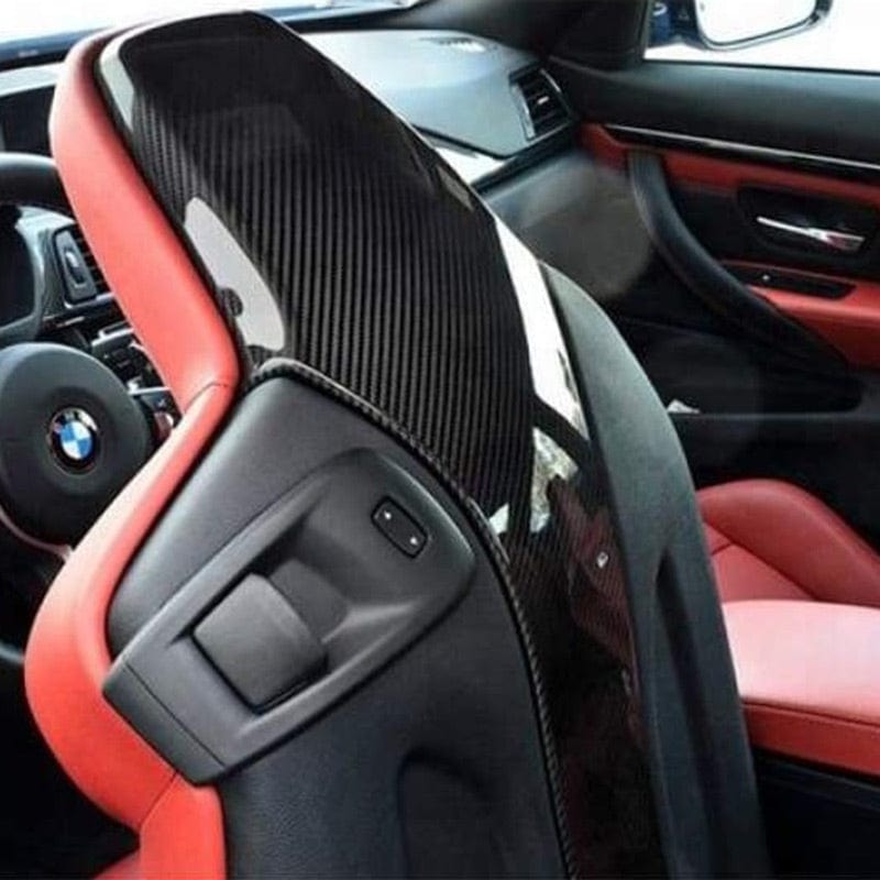 BMW M2 (F87) OEM+ M Performance Carbon Fibre Seat Back Covers - Twenty Two Tuning Interior Parts & Accessories