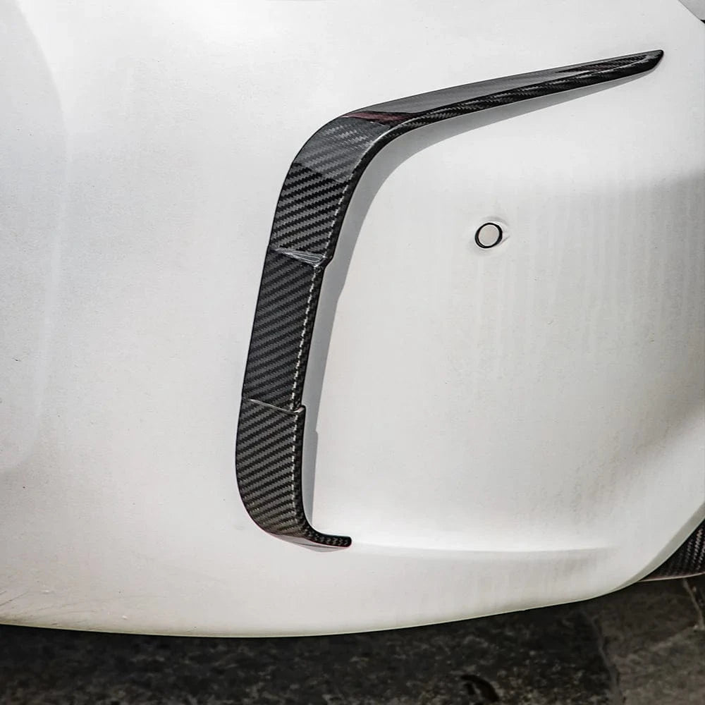 BMW M2 (F87) SOOQOO Carbon Fiber Rear Bumper Vent Surround - SOOQOO Official Rear Canards