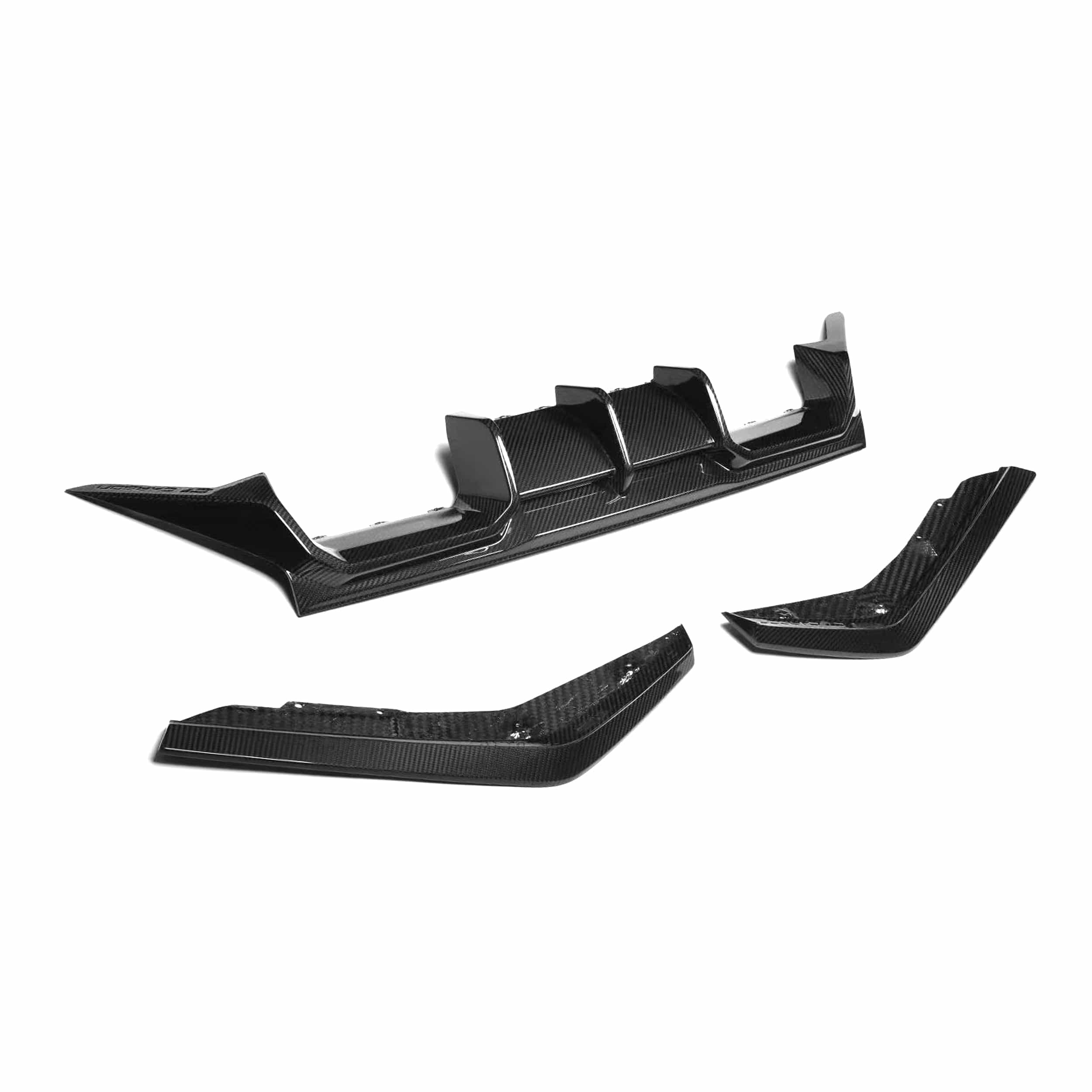 BMW M2 (G87) CT Design V1 Style Carbon Fiber Rear Diffuser & Canards - Twenty Two Tuning Rear Diffuser