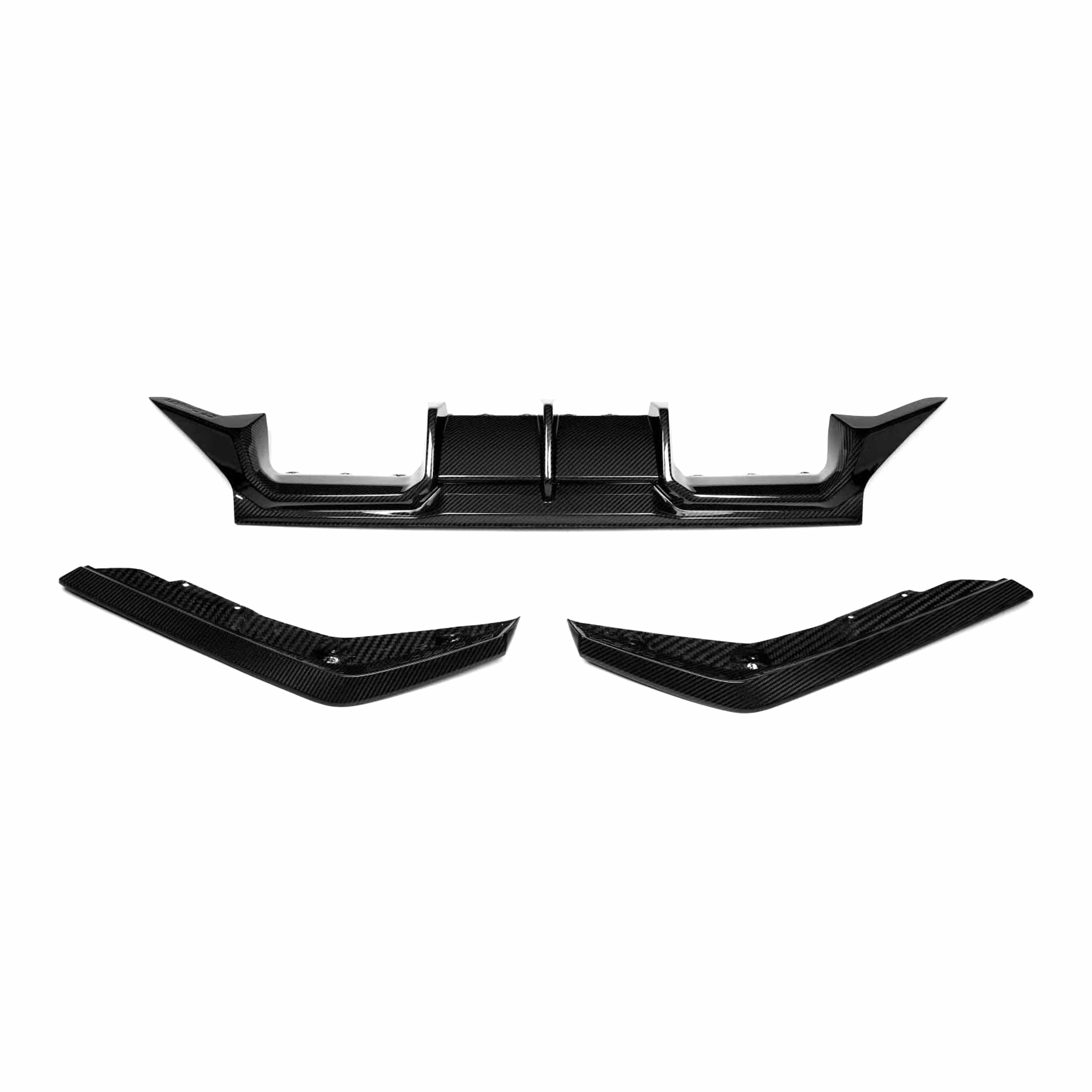 BMW M2 (G87) CT Design V1 Style Carbon Fiber Rear Diffuser & Canards - Twenty Two Tuning Rear Diffuser