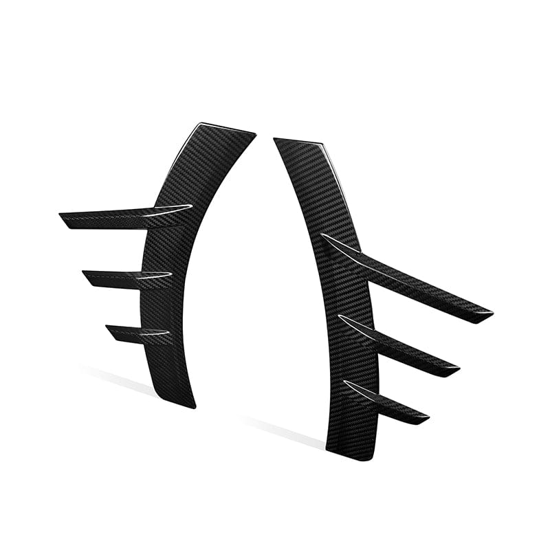BMW M2 (G87) M Performance Style Carbon Fibre Rear Bumper Canards - Twenty Two Tuning Rear Canards
