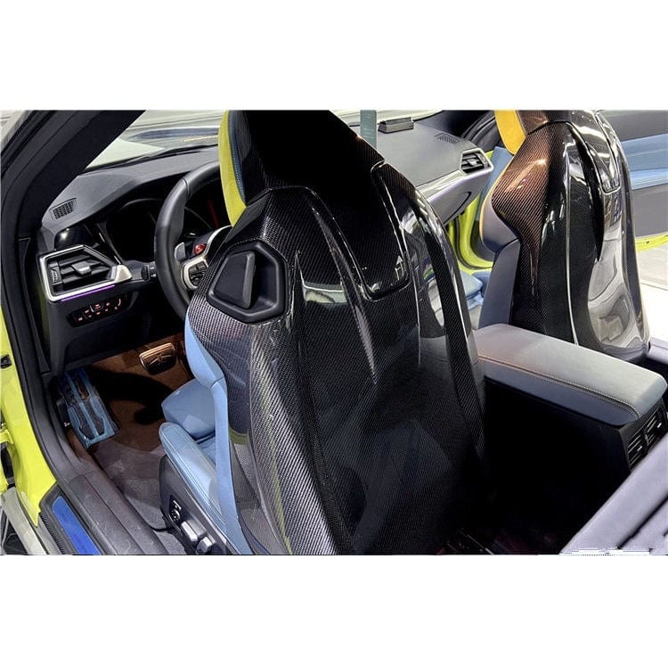 BMW M2 (G87) OEM+ Pre-Preg Full Carbon Fibre Seat Back Overlays - Twenty Two Tuning Interior Parts & Accessories
