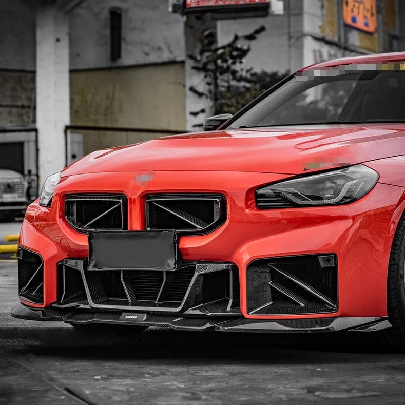 BMW M2 (G87) SOOQOO Carbon Fibre Front Lip Spoiler - SOOQOO Front Lip