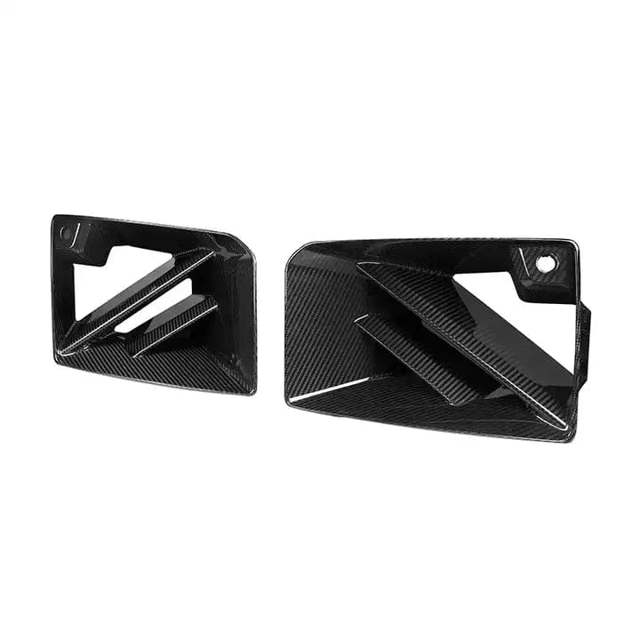 BMW M2 (G87) SOOQOO Carbon Fibre Front Vent Trims - SOOQOO Front Canards/Bumper Inserts