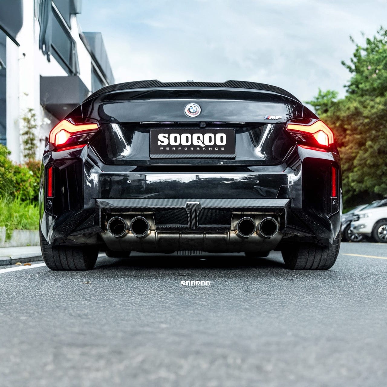 BMW M2 (G87) SOOQOO CS Style Carbon Fiber Rear Diffuser - SOOQOO Official Rear Diffuser