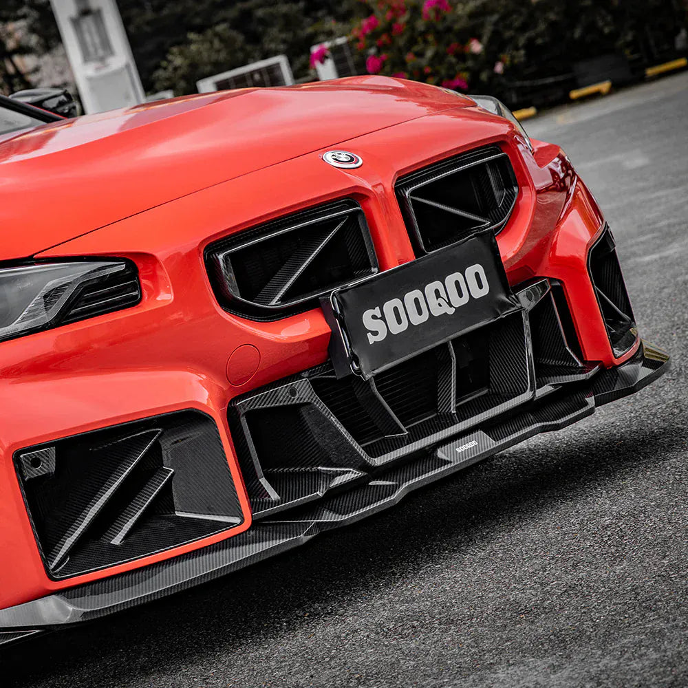 BMW M2 (G87) SOOQOO Type-B Carbon Fibre Front Lip Spoiler - SOOQOO Official Front Lip