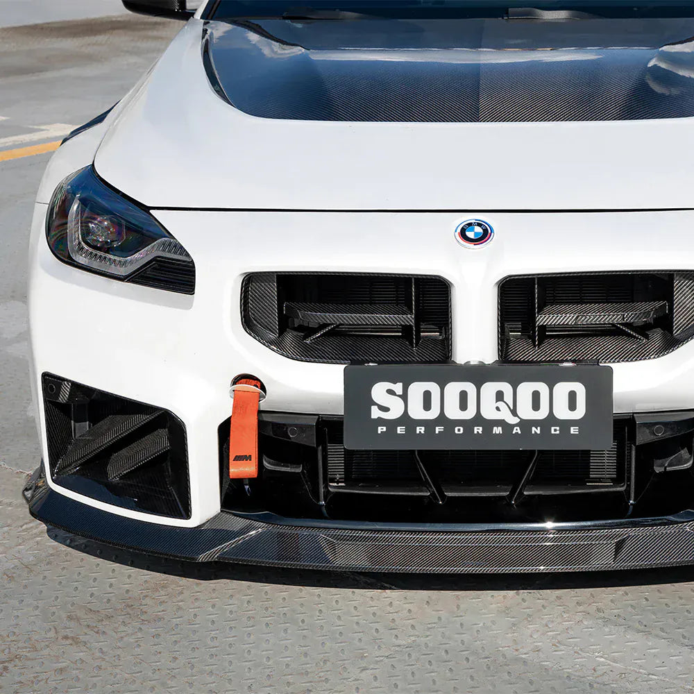 BMW M2 (G87) SOOQOO Type-C Carbon Fibre Front Lip Spoiler - SOOQOO Official Front Lip