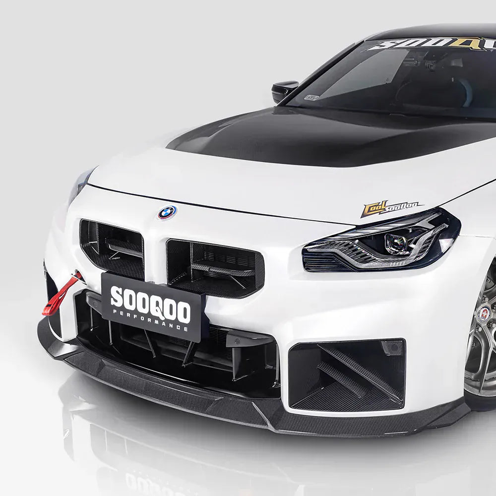 BMW M2 (G87) SOOQOO Type-C Carbon Fibre Front Lip Spoiler - SOOQOO Official Front Lip