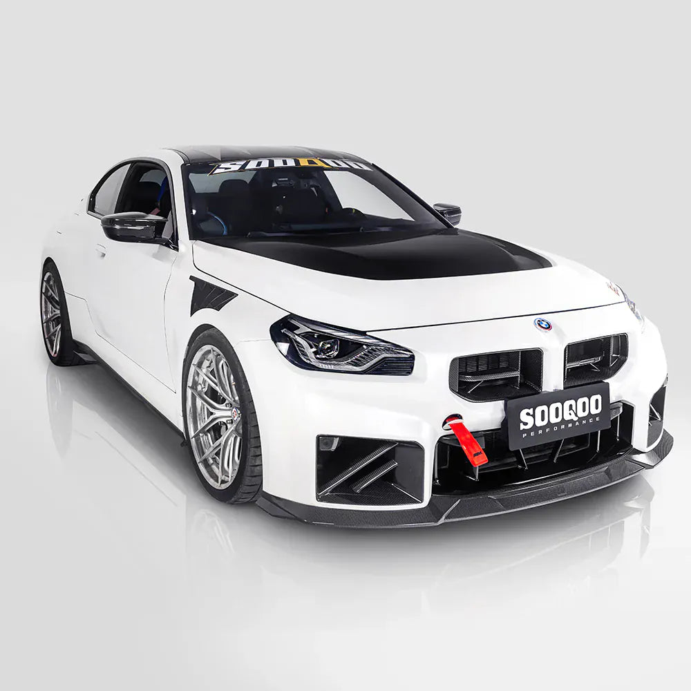 BMW M2 (G87) SOOQOO Type-C Carbon Fibre Front Lip Spoiler - SOOQOO Official Front Lip