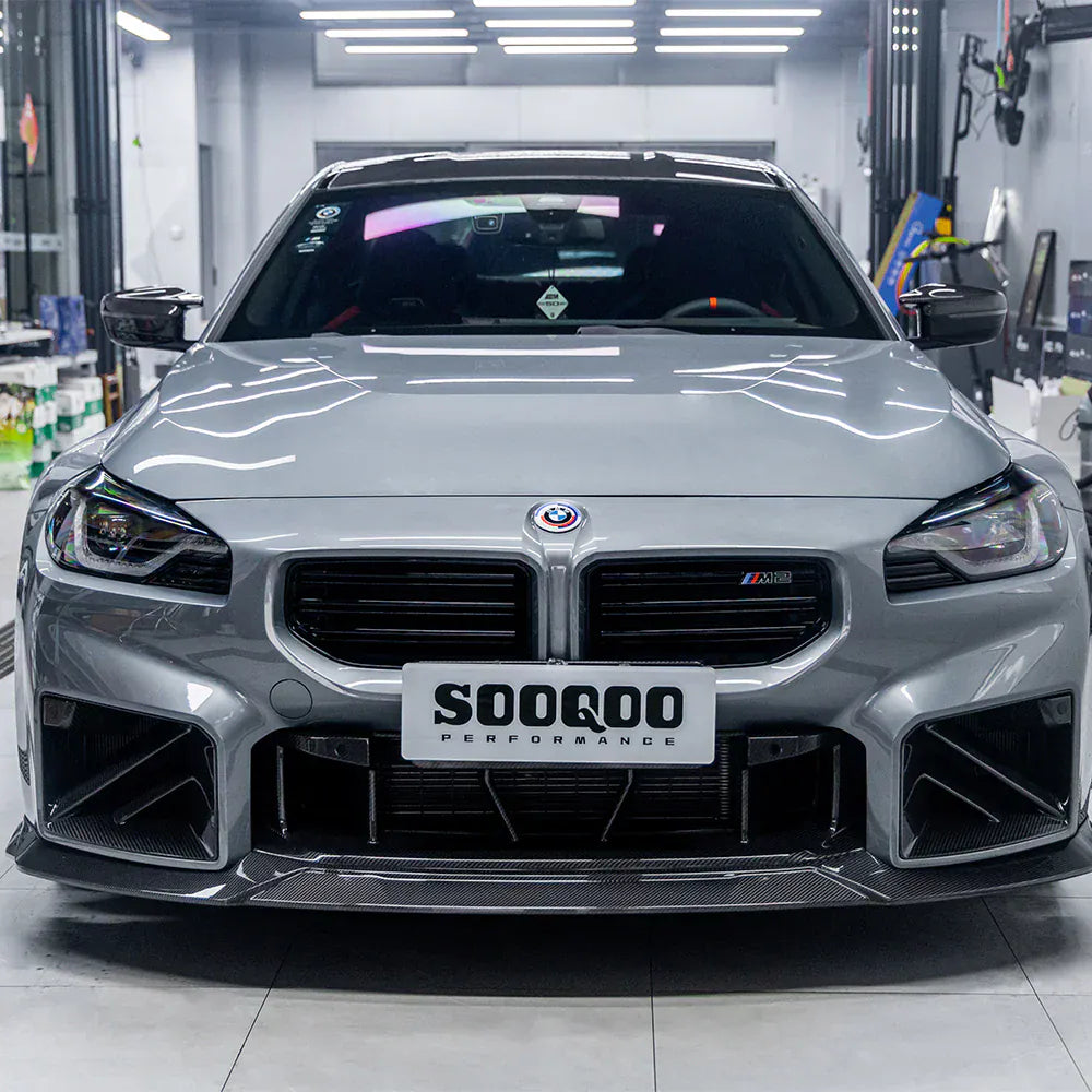BMW M2 (G87) SOOQOO Type-C Carbon Fibre Front Lip Spoiler - SOOQOO Official Front Lip