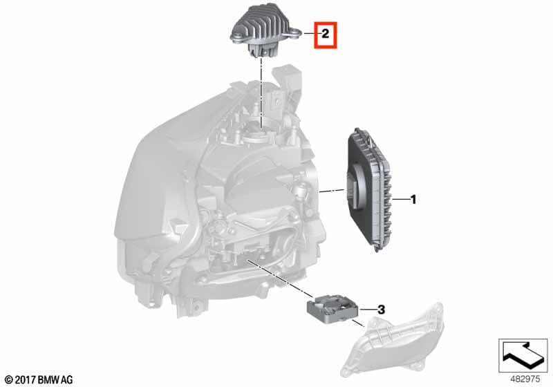 BMW M2 LCI (F87) CSL Yellow DRL Headlight Module Replacements (LED Headlight) - EXL Design DRLs