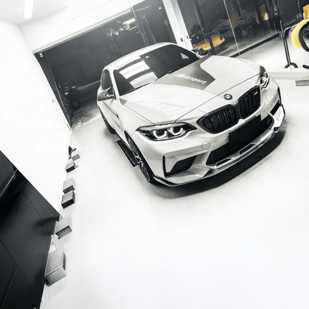 BMW M2/M2C (F87) M Performance Style Carbon Fibre Front Lip Spoiler - Twenty Two Tuning Front Lip