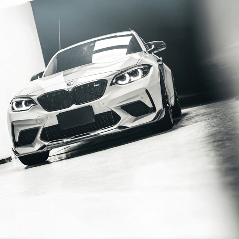 BMW M2/M2C (F87) M Performance Style Carbon Fibre Front Lip Spoiler - Twenty Two Tuning Front Lip