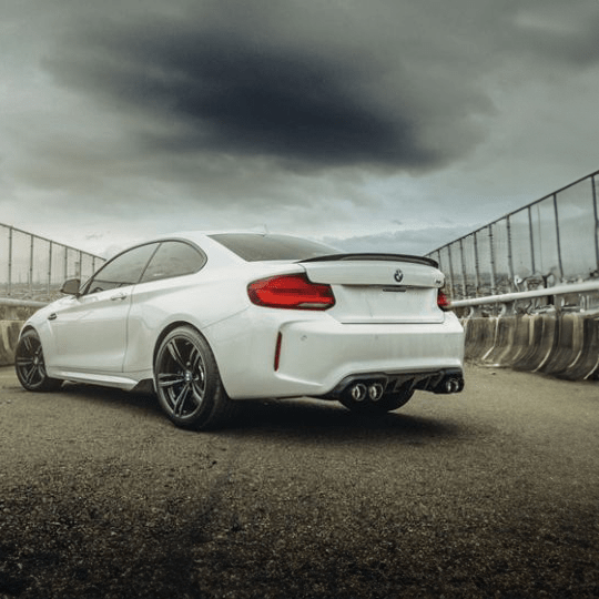 BMW M2/M2C (F87) M Performance Style Carbon Fibre Rear Diffuser - Twenty Two Tuning Rear Diffuser