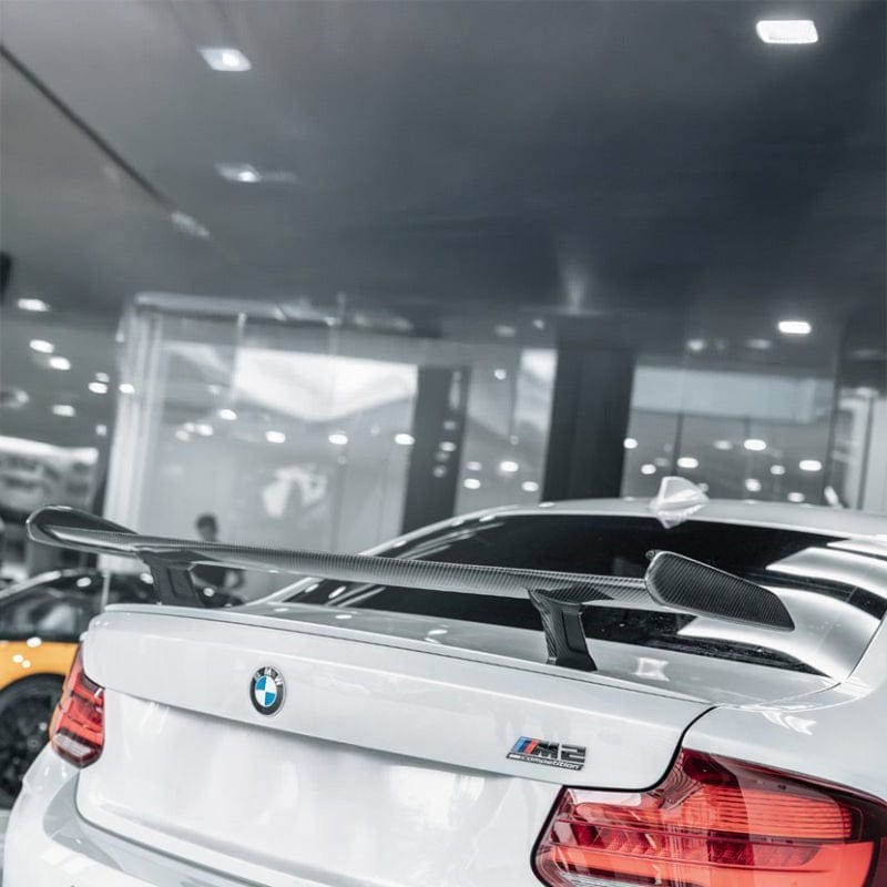 BMW M2/M2C (F87) M Performance Throughflow Style Carbon Fiber Rear Trunk Spoiler - Twenty Two Tuning Rear Spoiler