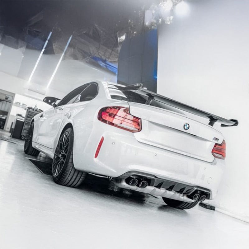 BMW M2/M2C (F87) M Performance Throughflow Style Carbon Fiber Rear Trunk Spoiler - Twenty Two Tuning Rear Spoiler
