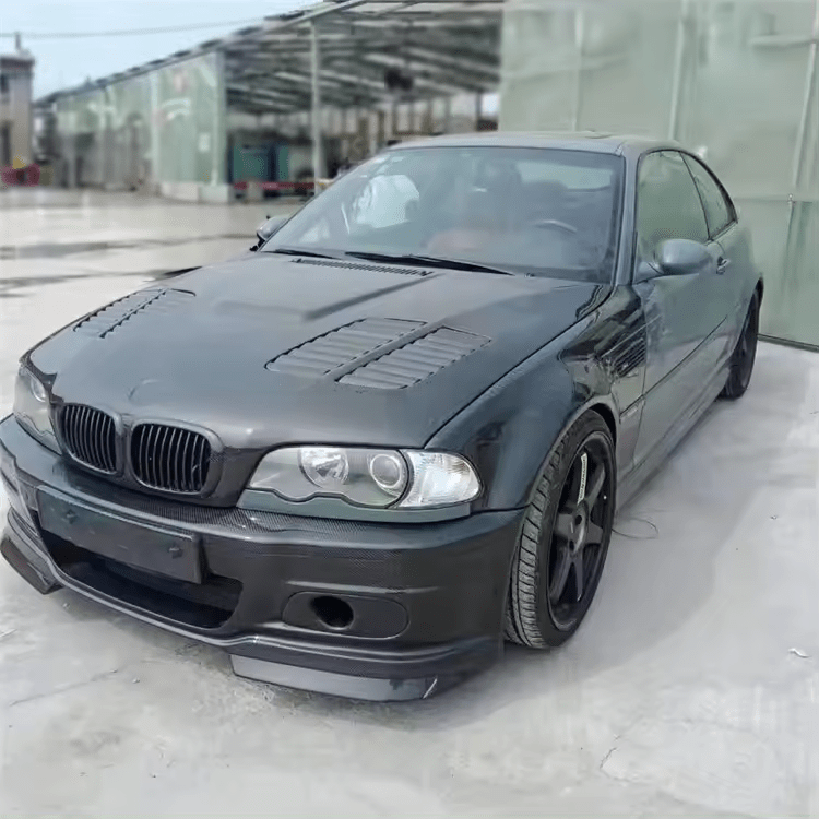 BMW M3 (E46) OEM+ Style Carbon Fibre Front Bumper - Twenty Two Tuning Front Bumper Complete