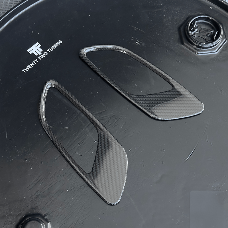 BMW M3 (E90/E92/E93) OEM+ Carbon Fibre Hood Bonnet Vent Trims - Twenty Two Tuning Hood/Bonnet Vents