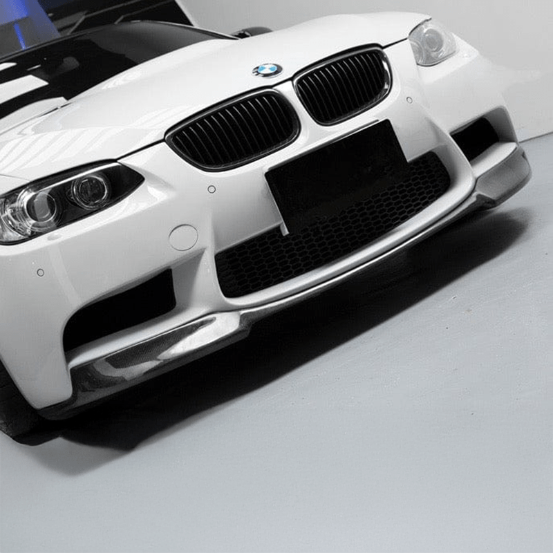 BMW M3 (E90/E92/E93) Vorsteiner Style Carbon Fiber Front Lip Spoiler - Twenty Two Tuning Front Lip