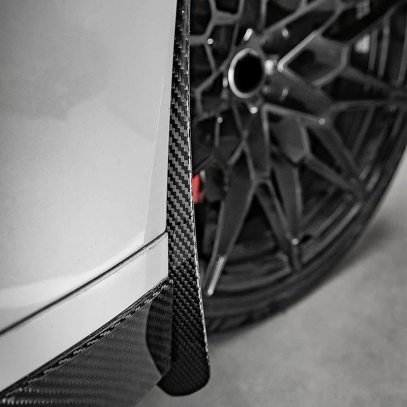 BMW M3 (G80/G81) SOOQOO Carbon Fibre Front Mud Flaps/Stone Chip Protector - SOOQOO Fender Trims
