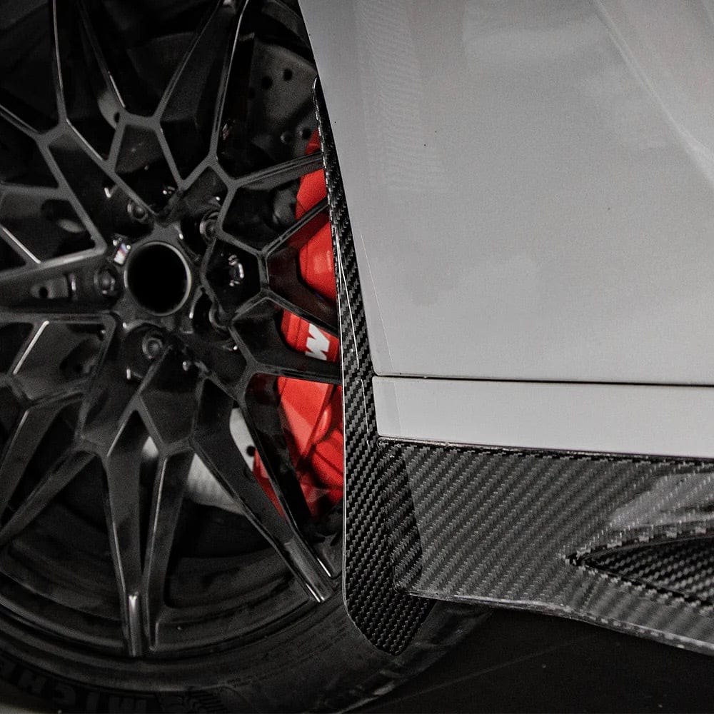 BMW M3 (G80/G81) SOOQOO Carbon Fibre Front Mud Flaps/Stone Chip Protector - SOOQOO Fender Trims