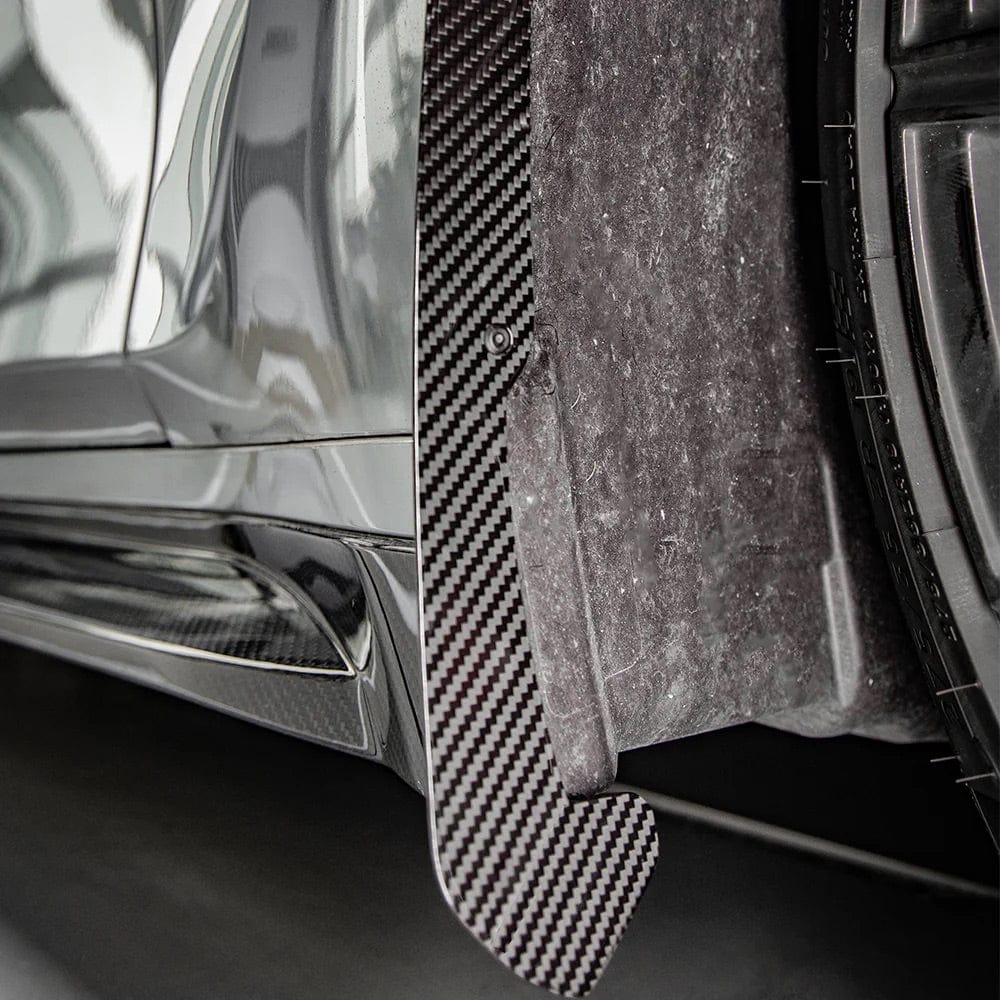 BMW M3 (G80/G81) SOOQOO Carbon Fibre Front Mud Flaps/Stone Chip Protector - SOOQOO Fender Trims