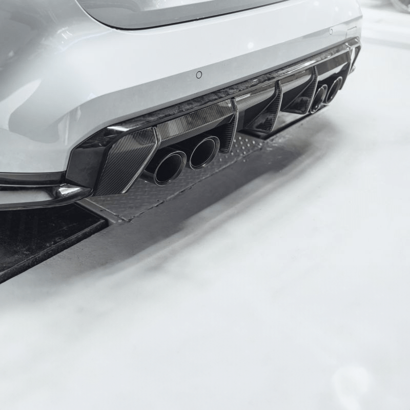 BMW M3/M4 Euro Style Carbon Fibre Rear Diffuser (G80/G81/G82/G83) - Twenty Two Tuning Rear Diffuser