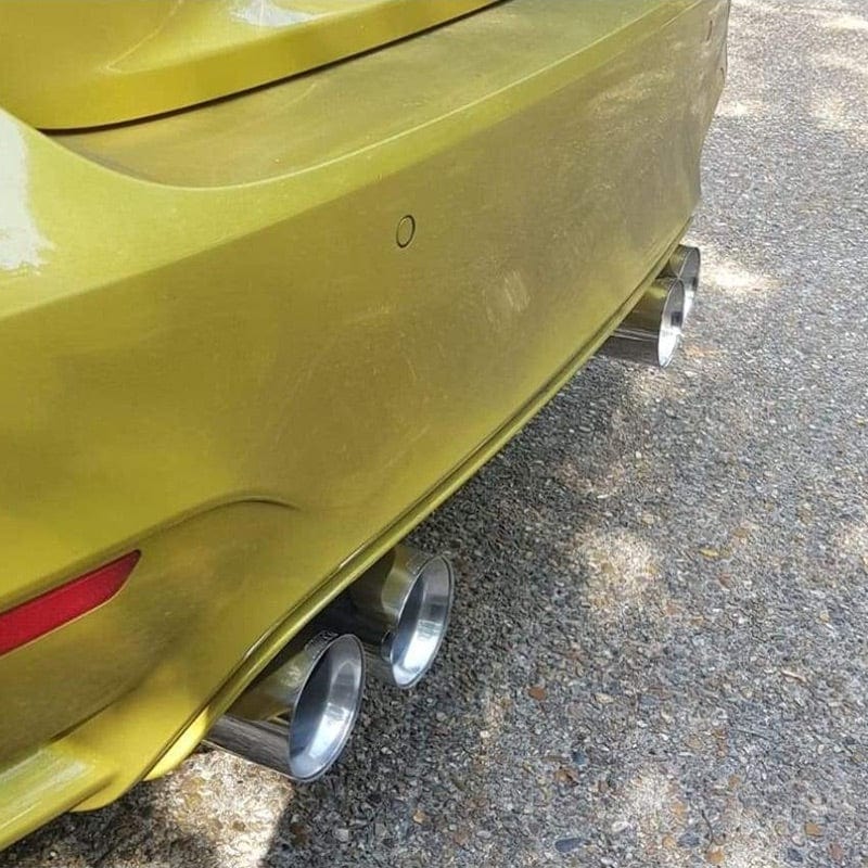 BMW M3/M4 Euro Style M Performance Exhaust Tips (F80/F82/F83) - Twenty Two Tuning Exhaust Tips