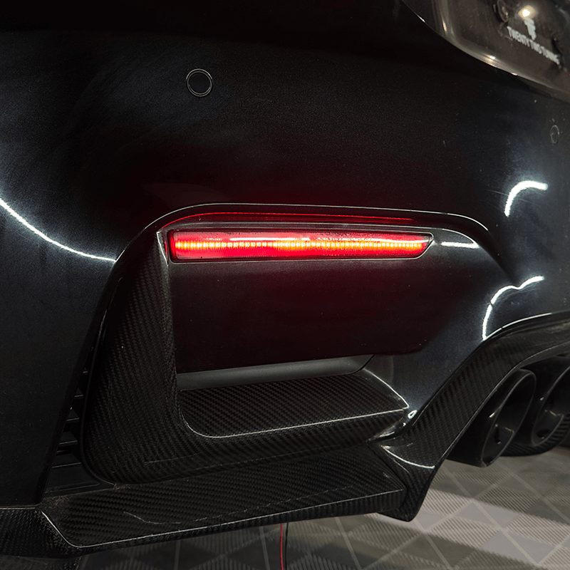 BMW M3/M4 (F80/F82/F83) OEM+ Rear Bumper Lower Reflector LED Replacement - EXL Design Reflector Kit