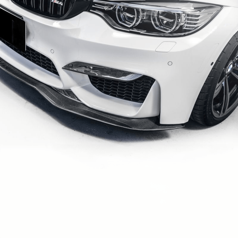 BMW M3/M4 (F80/F82/F83) PSM Style Carbon Fibre Front Lip - Twenty Two Tuning Front Lip