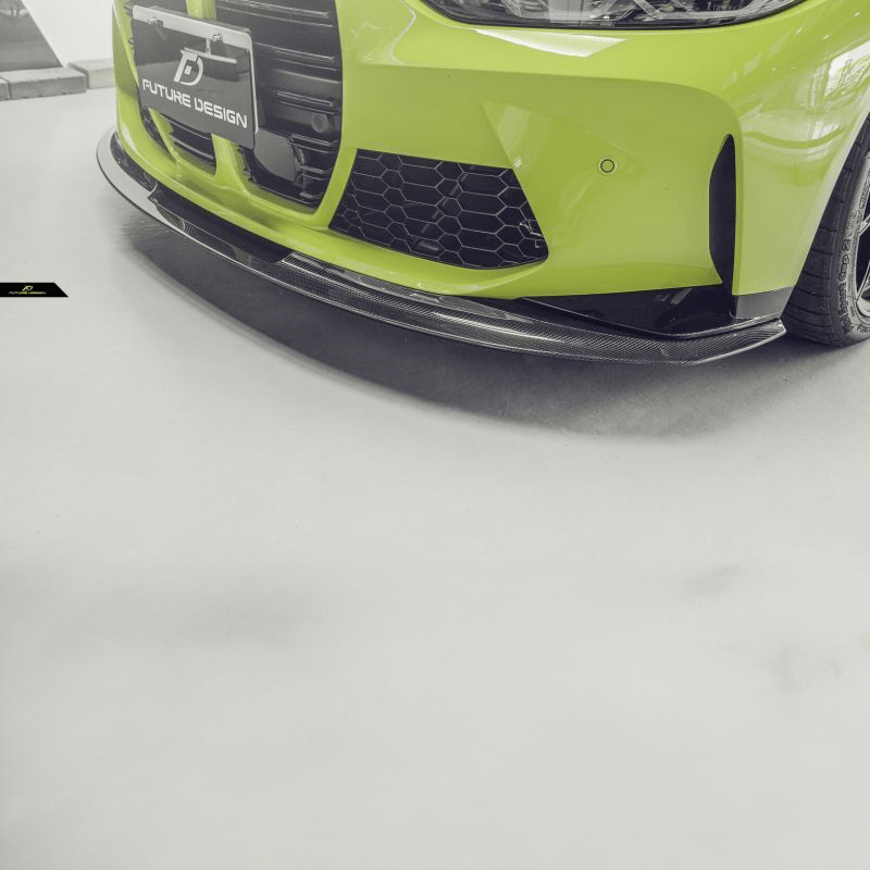 BMW M3/M4 Future Design Carbon Fibre Front Lip Spoiler (G80/G81/G82/G83) - Future Design Front Lip
