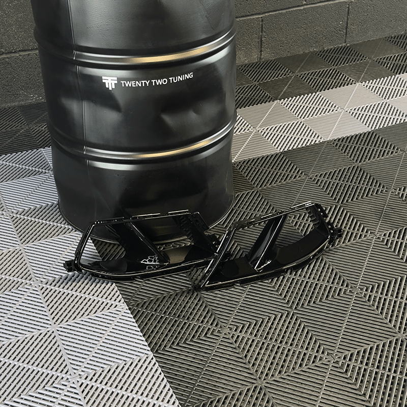 BMW M3/M4 M Performance Style Gloss Black Front Bumper Vent Trims (G80/G81/G82/G83) - Twenty Two Tuning Front Canards/Bumper Inserts